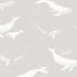 Whales fabric in grey color - pattern number 7452 - by Schumacher in the Borastapeter collection