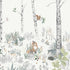 Magic Forest Mural wallpaper in ivory color - pattern number 7481 - by Schumacher in the Borastapeter collection