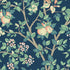 Ingrid Marie wallpaper in navy color - pattern number 7651 - by Schumacher in the Borastapeter collection