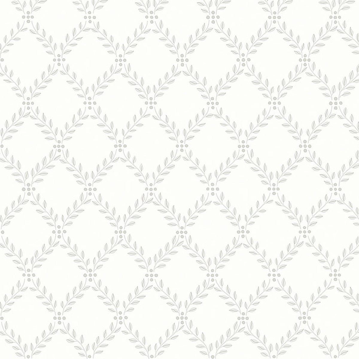 Trellis Leaves wallpaper in grey color - pattern number 7670 - by Schumacher in the Borastapeter collection