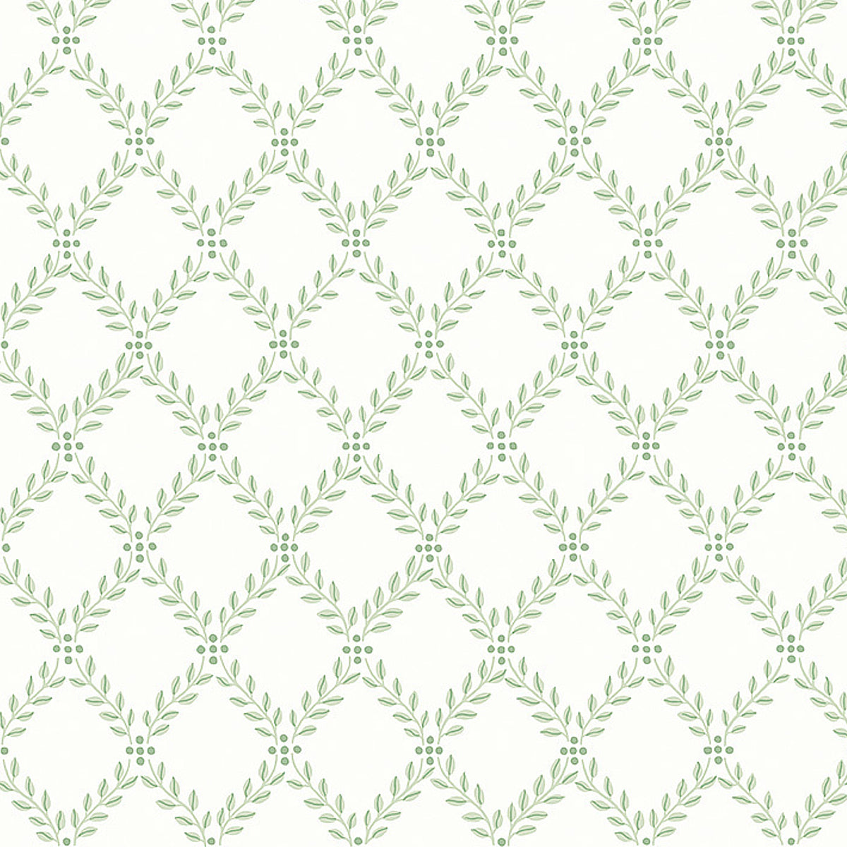 Trellis Leaves wallpaper in leaf color - pattern number 7671 - by Schumacher in the Borastapeter collection