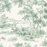 Countryside Morning fabric in green color - pattern number 7678 - by Schumacher in the A Country Life collection