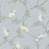 Floral Tree Wallpaper in sky color - pattern number 7762 - by Schumacher in the Borastapeter collection