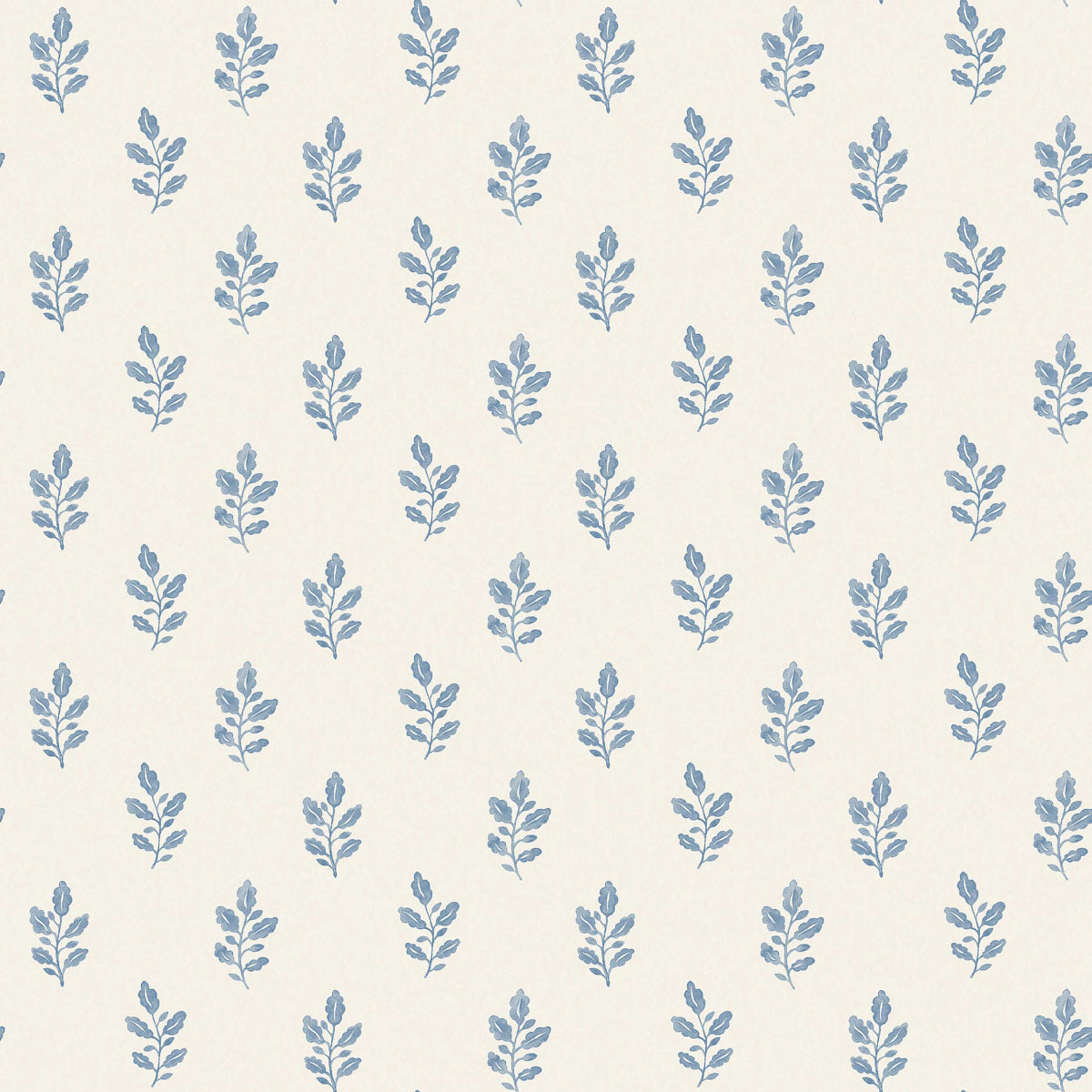 Little Oak Wallpaper in blue color - pattern number 7775 - by Schumacher in the Borastapeter collection