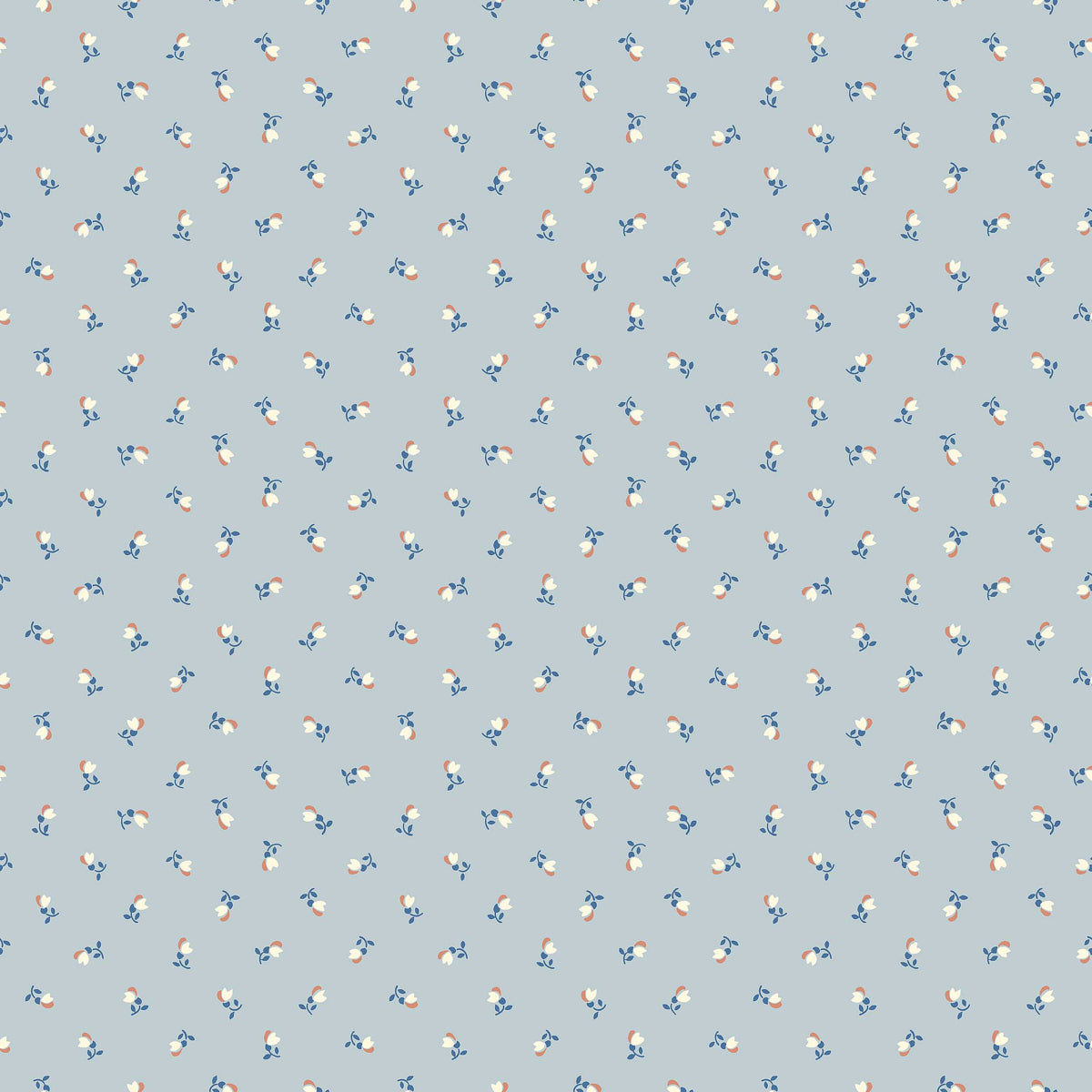 Petite Chérie Wallpaper in blue color - pattern number 7783 - by Schumacher in the Borastapeter collection