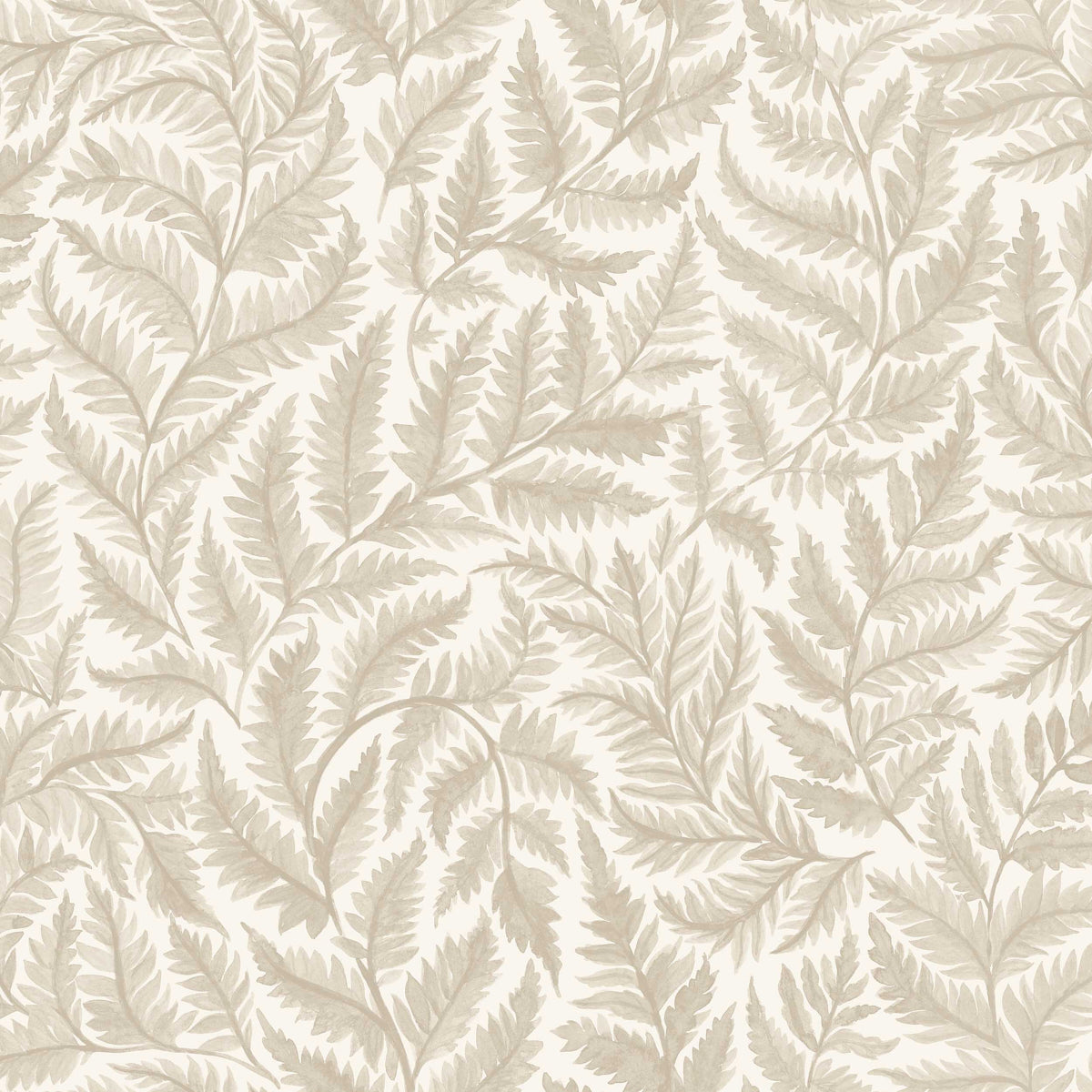 Ferns Wallpaper in natural color - pattern number 7789 - by Schumacher in the Borastapeter collection