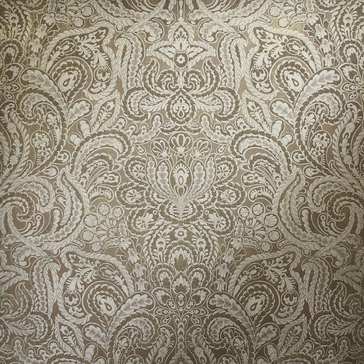 Aphrodite wallpaper in bronze brown color - pattern number 81196 - by Galerie in the Adonea collection