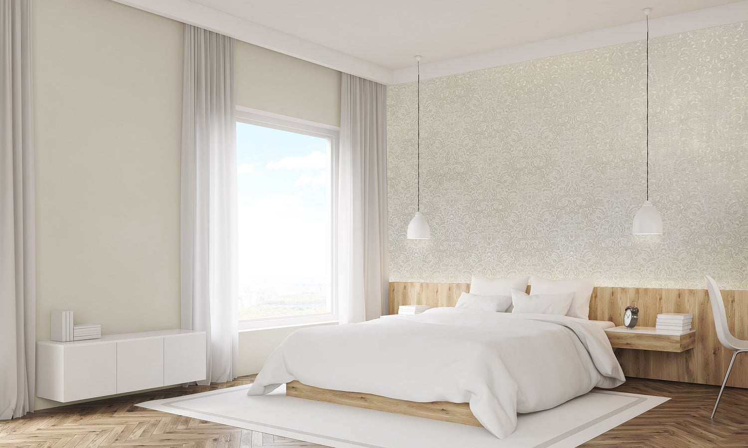 Aphrodite wallpaper in beige color - pattern number 81197 - by Galerie in the Adonea collection