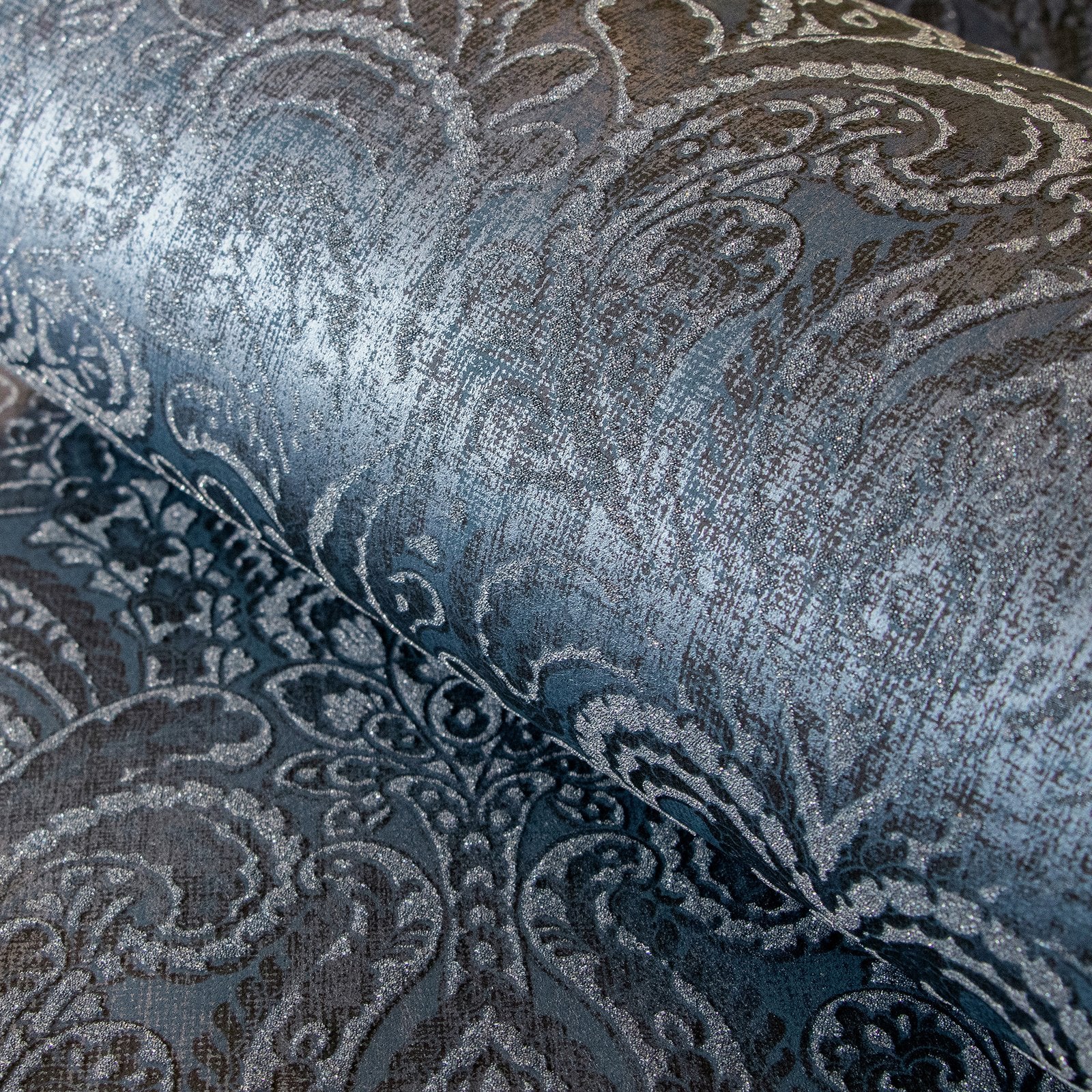 Aphrodite wallpaper in blue color - pattern number 81198 - by Galerie in the Adonea collection