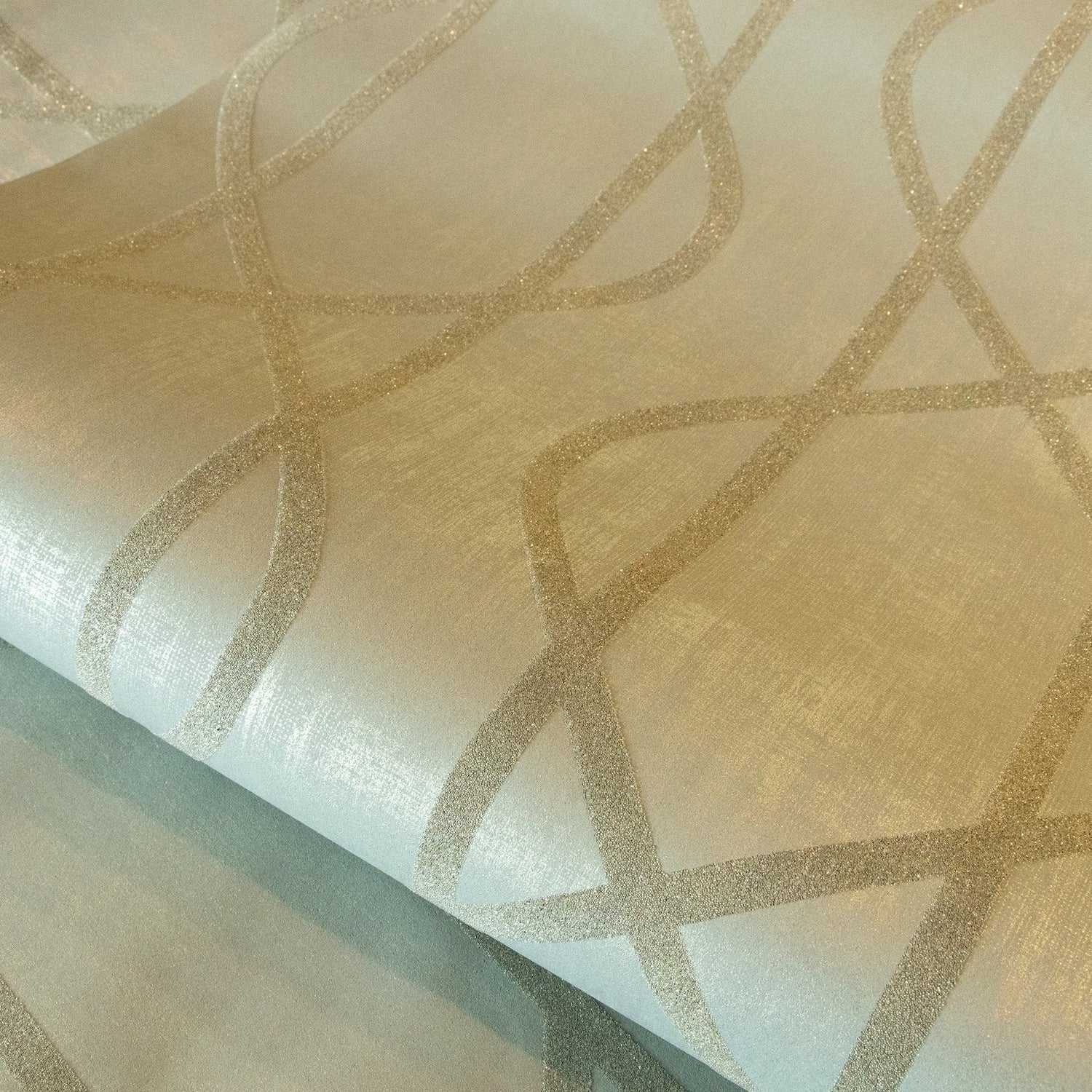 Saturn Sage Green wallpaper in green color - pattern number GH81221-23 - by Galerie in the Universe collection