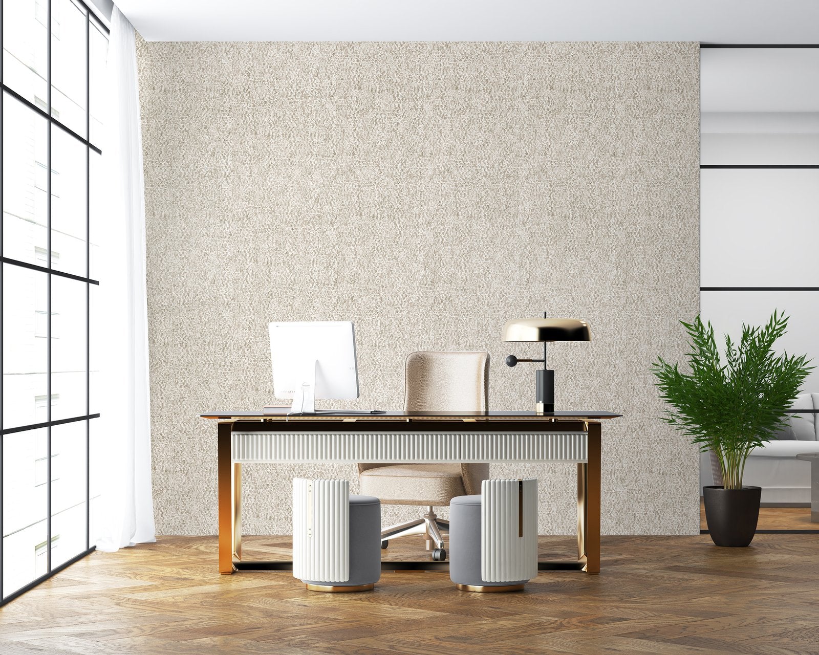 Alpine Reptile wallpaper in beige color - pattern number GH81267-23 - by Galerie in the Feel collection
