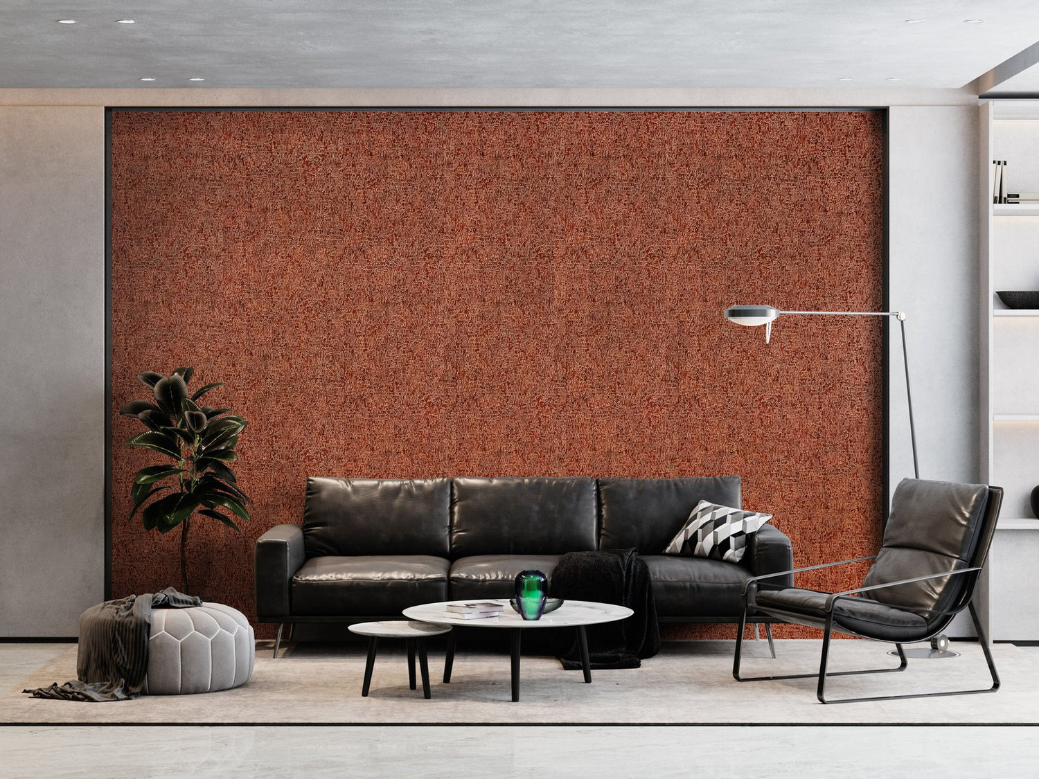 Alpine Reptile wallpaper in red color - pattern number GH81270-23 - by Galerie in the Feel collection