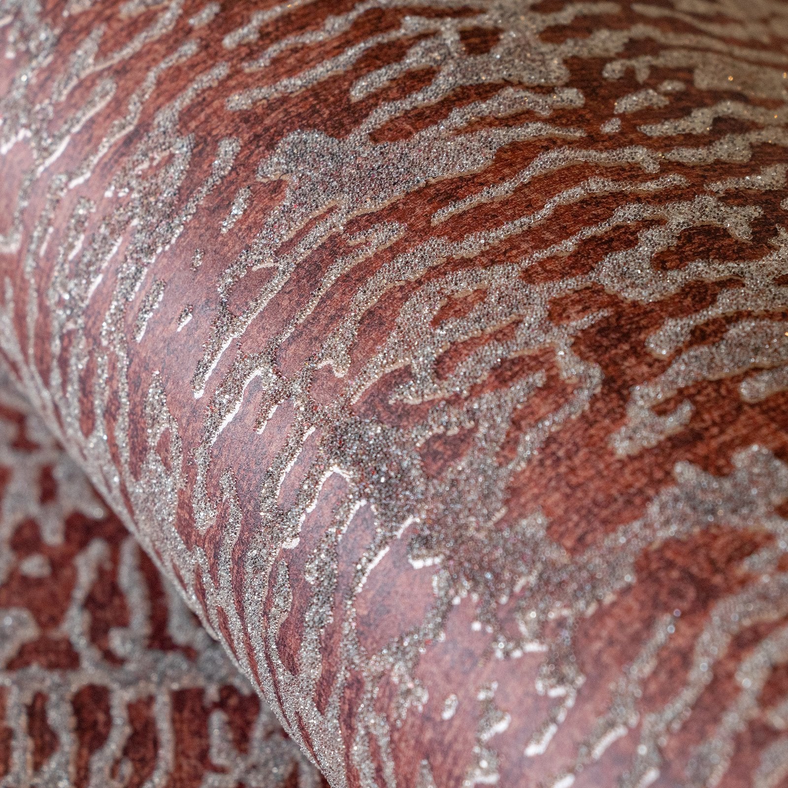 Alpine Reptile wallpaper in red color - pattern number GH81270-23 - by Galerie in the Feel collection