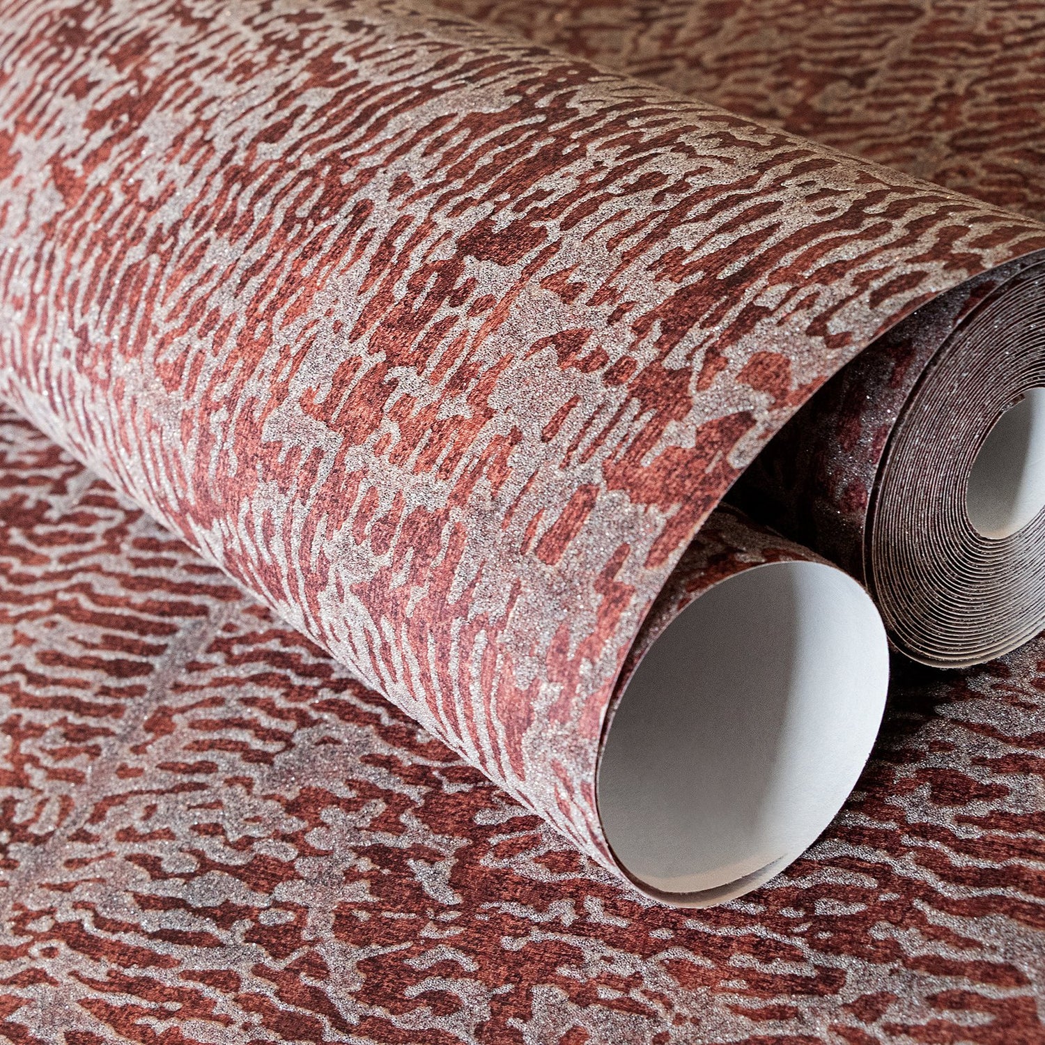 Alpine Reptile wallpaper in red color - pattern number GH81270-23 - by Galerie in the Feel collection