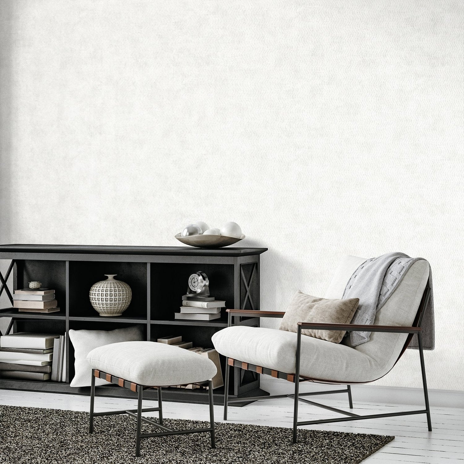 Cord wallpaper in cream color - pattern number GH81284-23 - by Galerie in the Precious collection