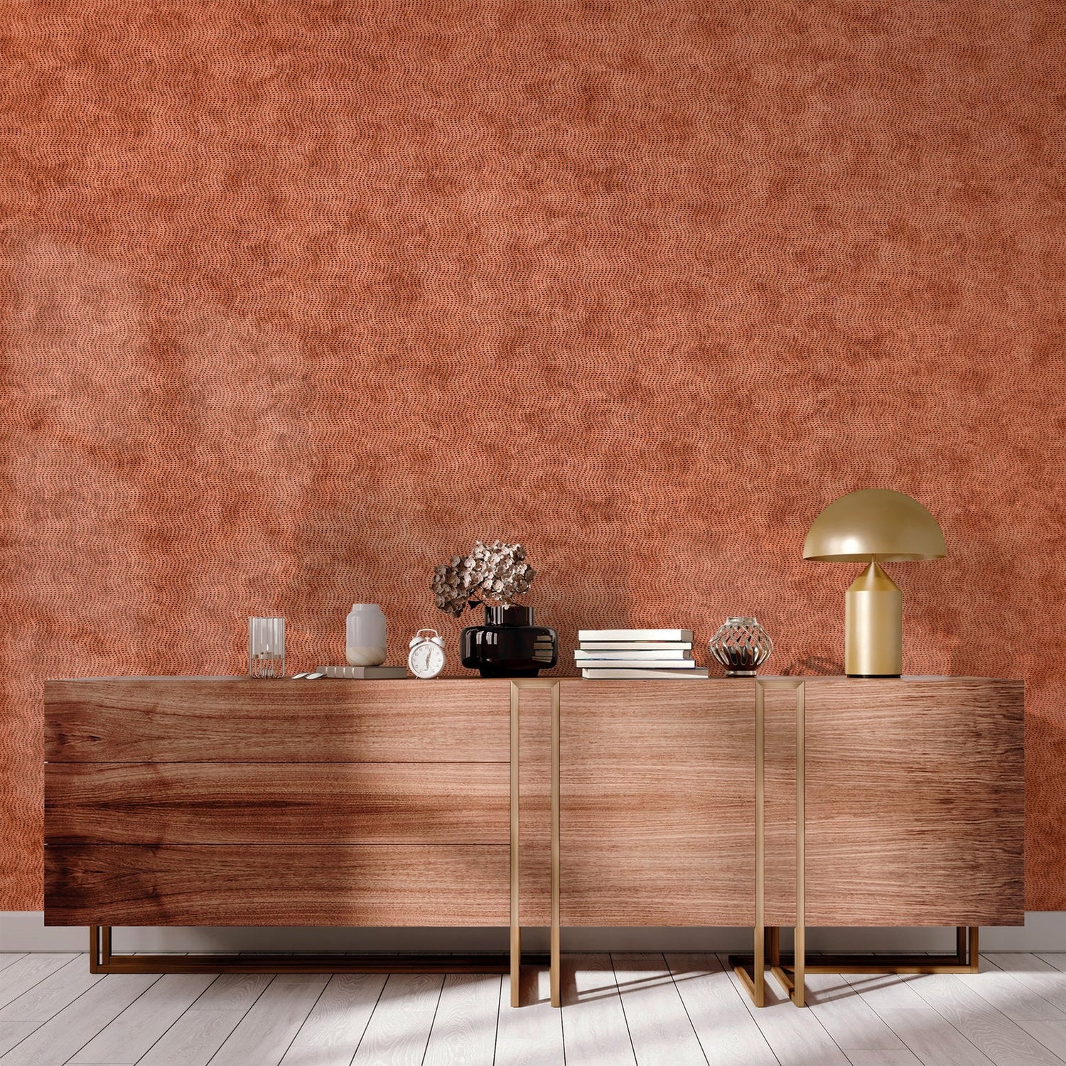 Cord wallpaper in red color - pattern number GH81289-23 - by Galerie in the Precious collection
