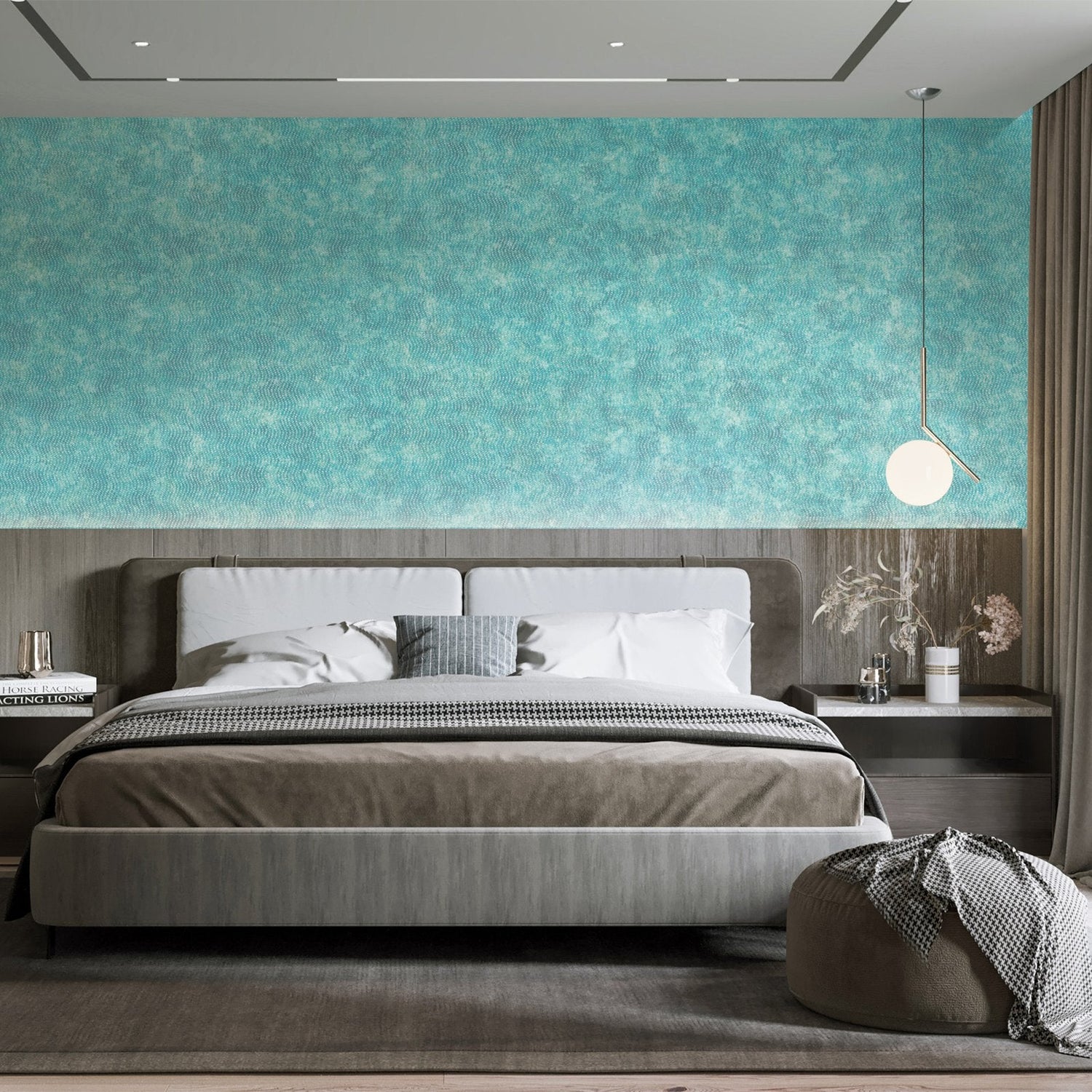 Cord wallpaper in green color - pattern number GH81293-23 - by Galerie in the Precious collection