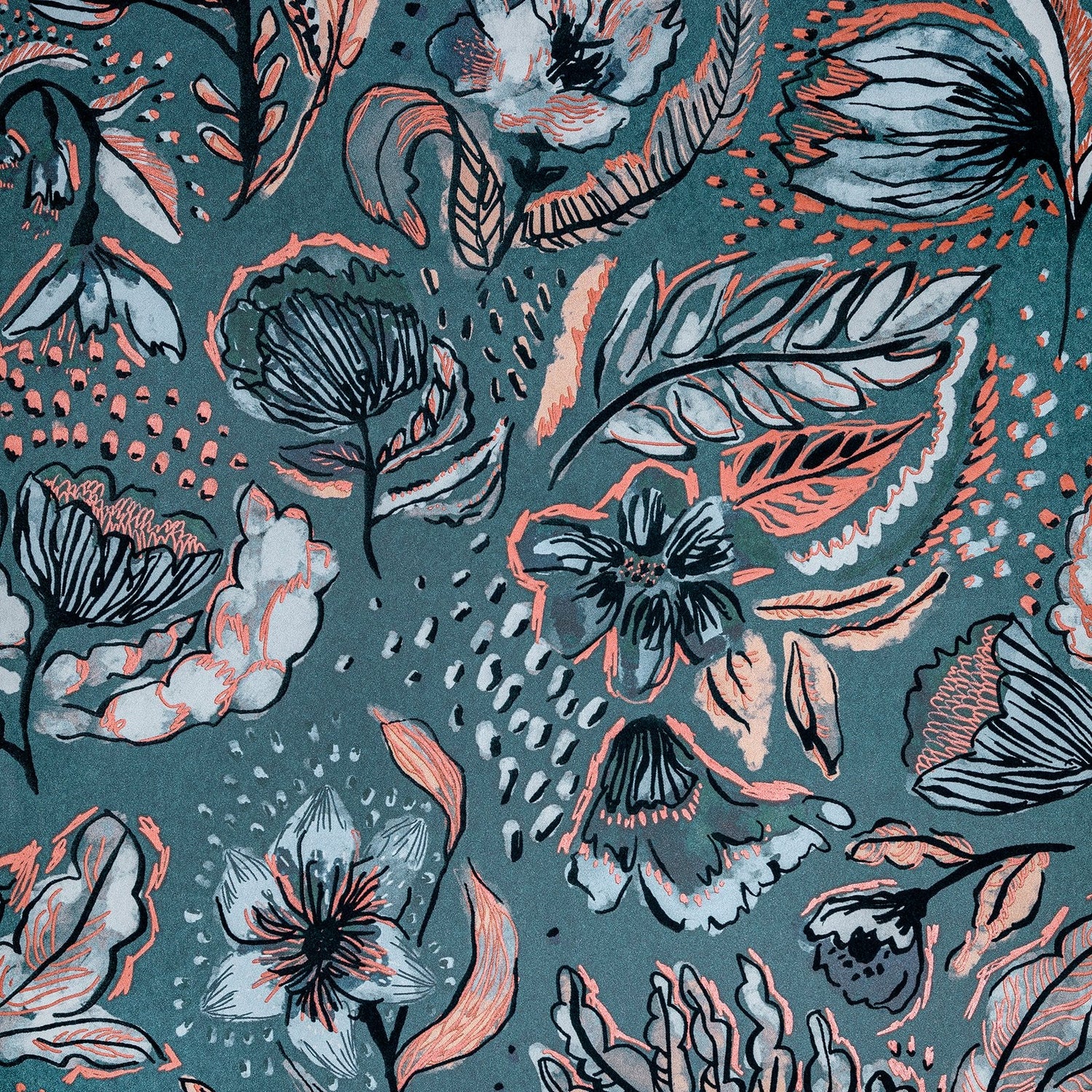 Wild Garden wallpaper in green color - pattern number GH81332-23 - by Galerie in the Pepper collection
