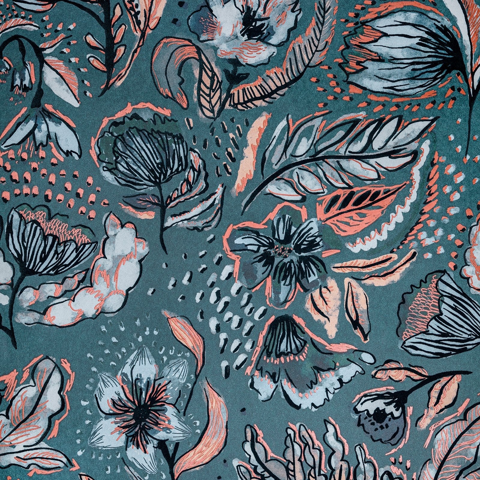 Wild Garden wallpaper in green color - pattern number GH81332-23 - by Galerie in the Pepper collection