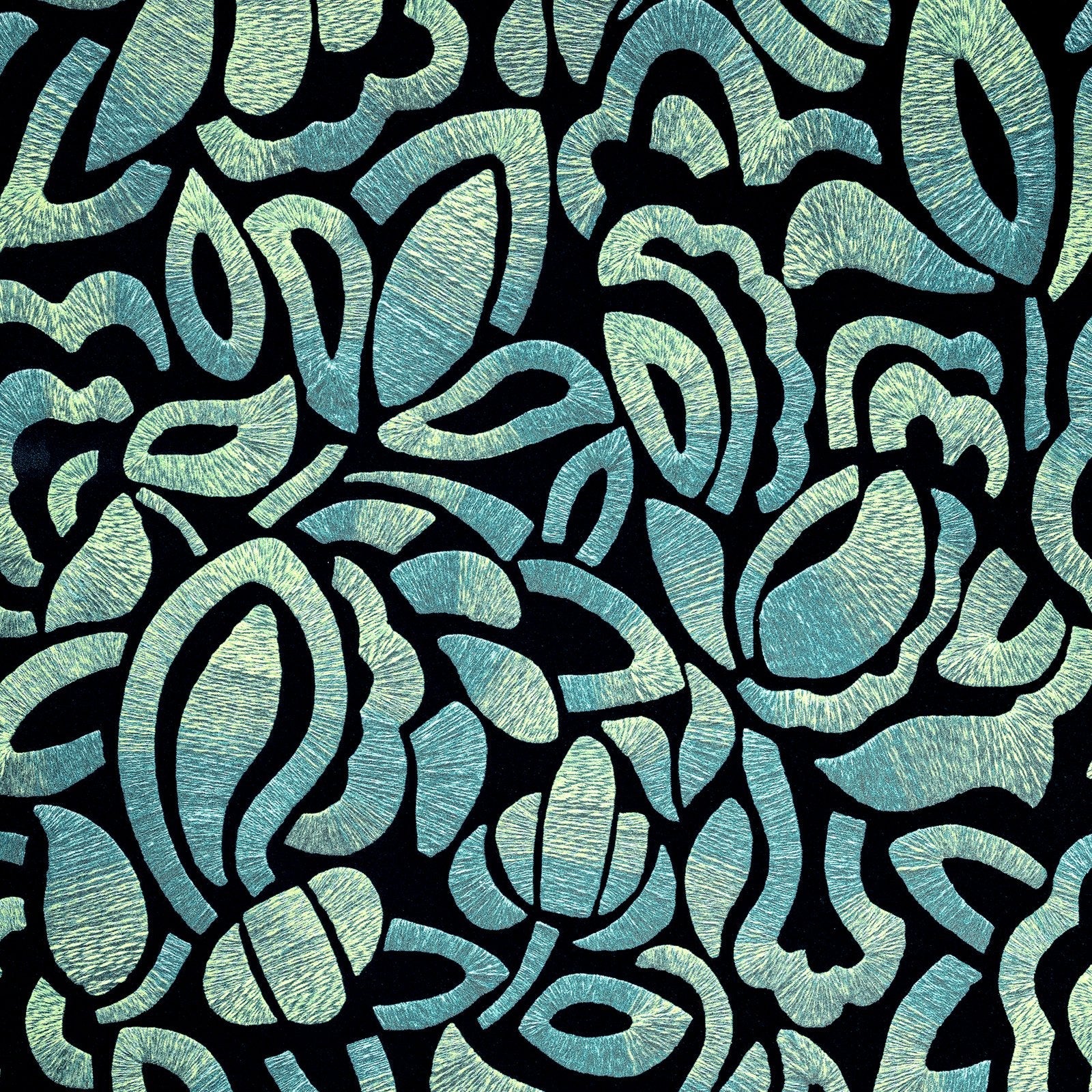 Brussels Lace wallpaper in green color - pattern number GH81340-23 - by Galerie in the Pepper collection