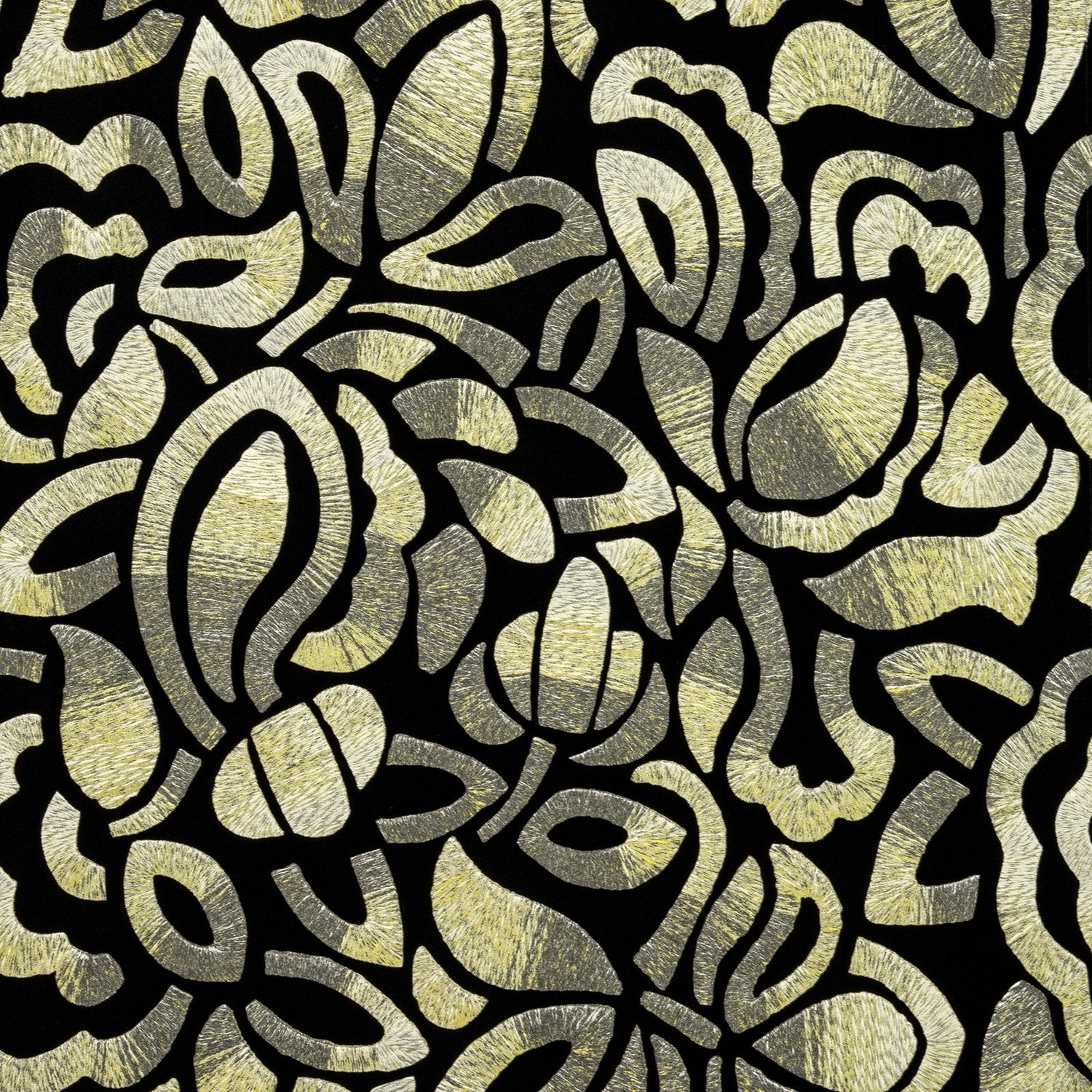 Brussels Lace wallpaper in yellow color - pattern number GH81341-23 - by Galerie in the Pepper collection