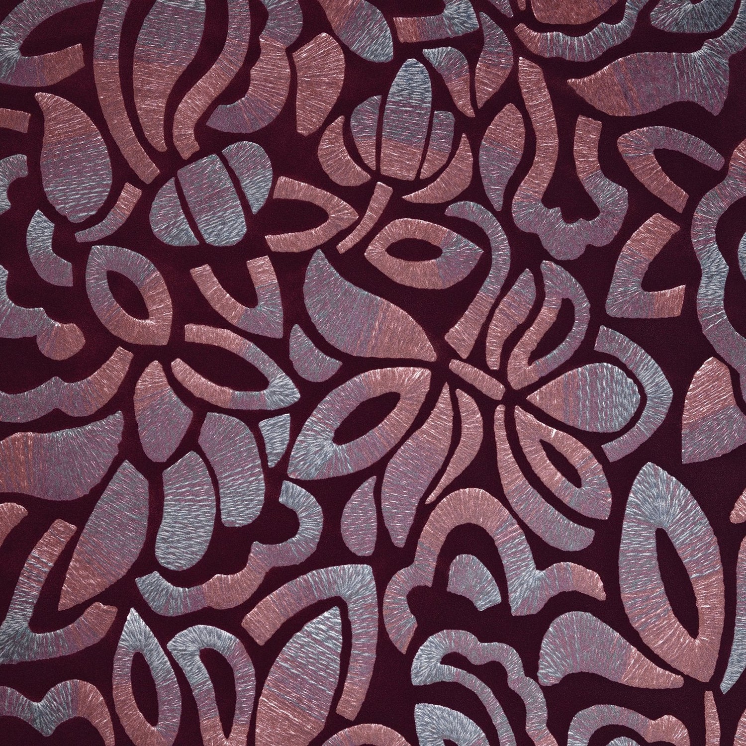 Brussels Lace wallpaper in red color - pattern number GH81342-23 - by Galerie in the Pepper collection
