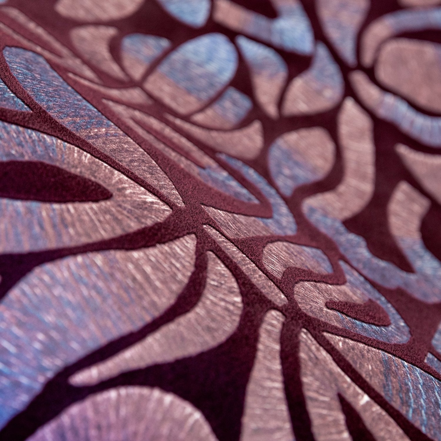 Brussels Lace wallpaper in red color - pattern number GH81342-23 - by Galerie in the Pepper collection