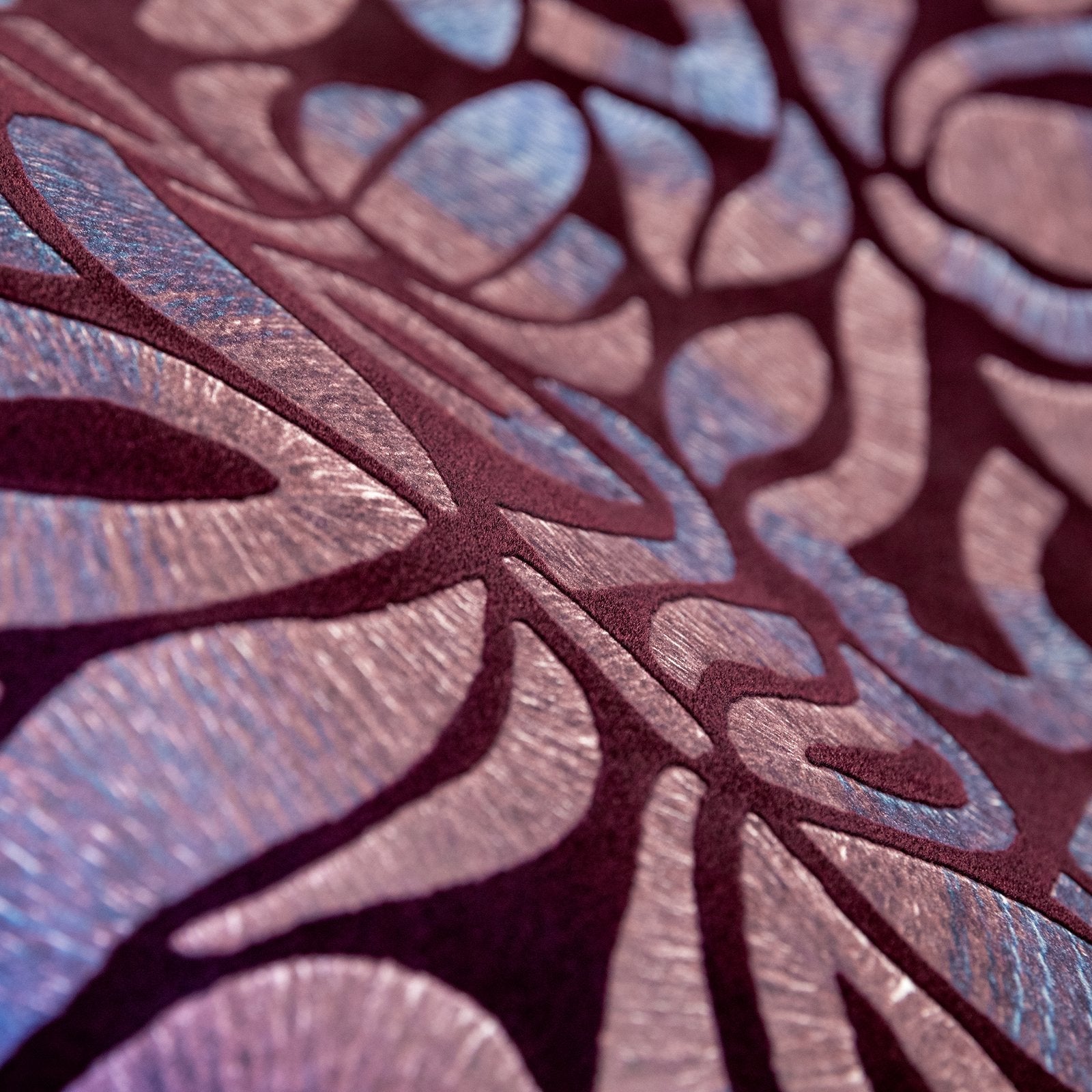 Brussels Lace wallpaper in red color - pattern number GH81342-23 - by Galerie in the Pepper collection