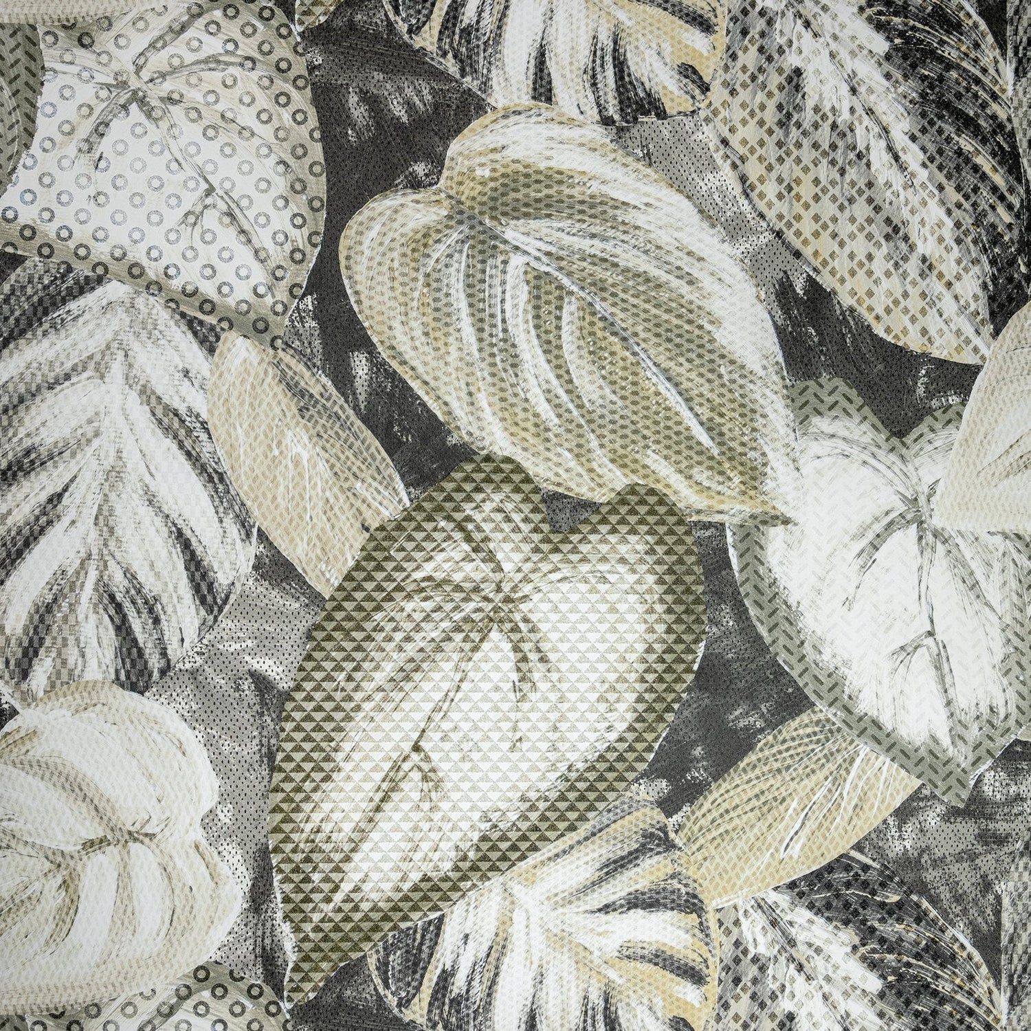 Ficus wallpaper in silver grey color - pattern number GH81343-23 - by Galerie in the Pepper collection
