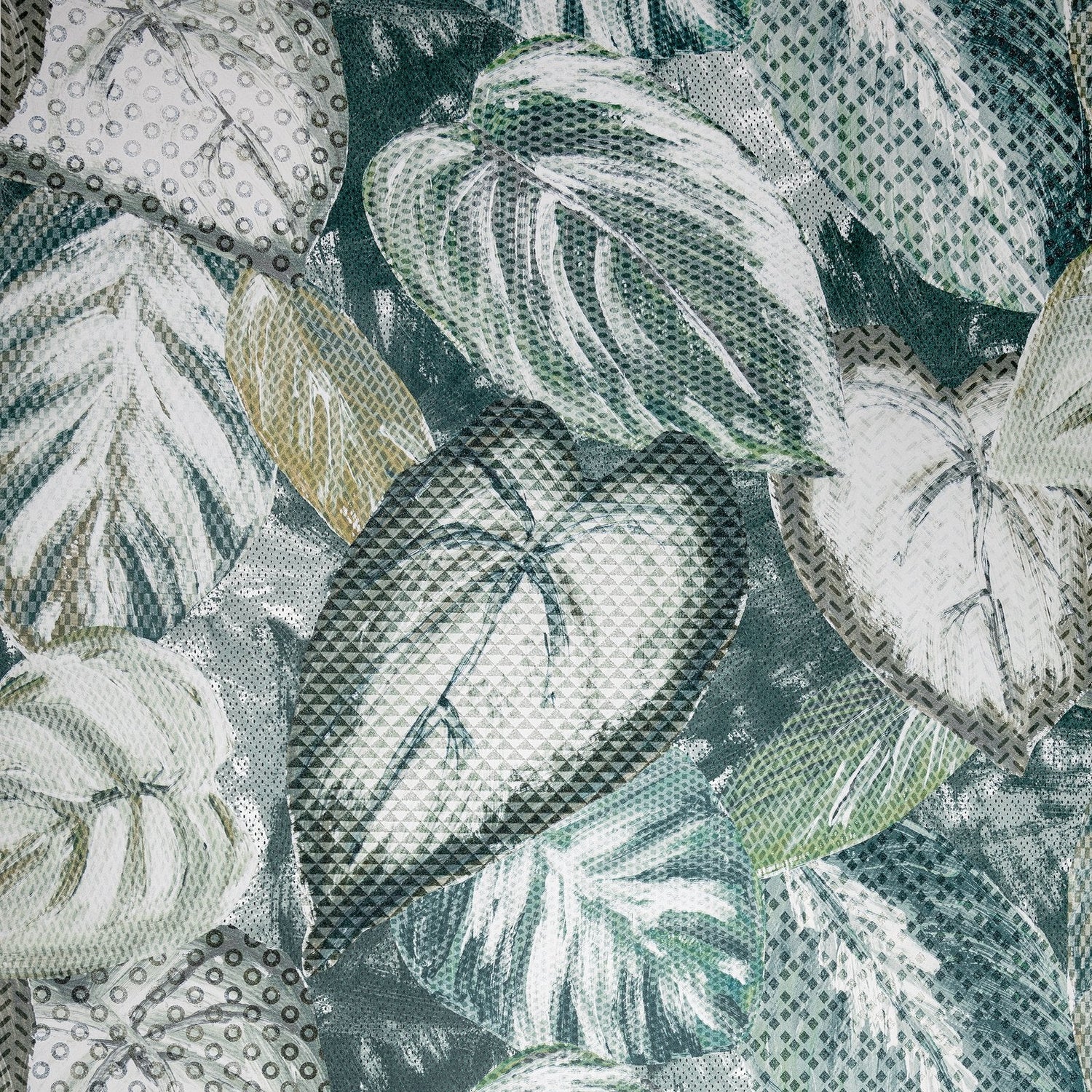 Ficus wallpaper in green color - pattern number GH81344-23 - by Galerie in the Pepper collection