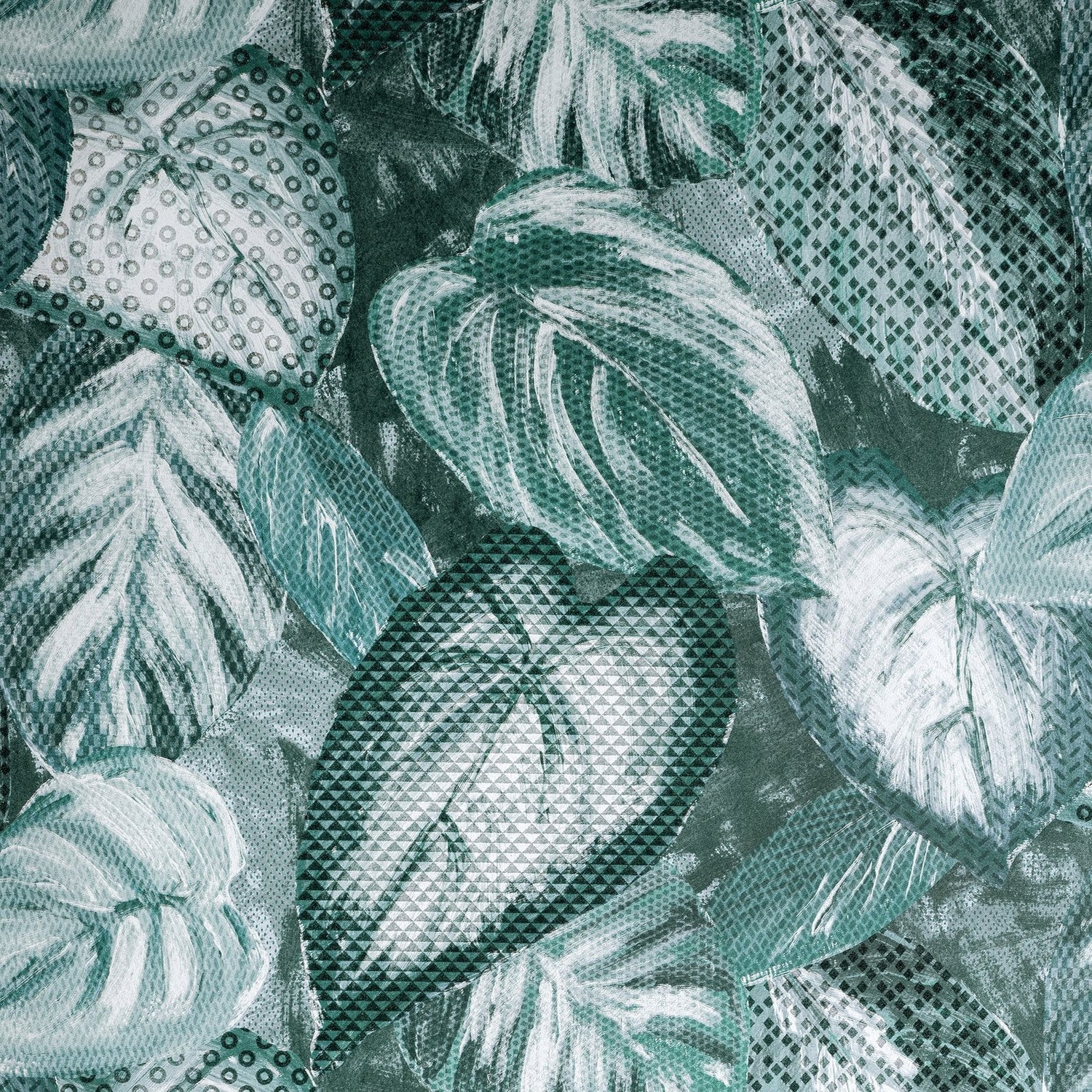 Ficus wallpaper in green color - pattern number GH81345-23 - by Galerie in the Pepper collection