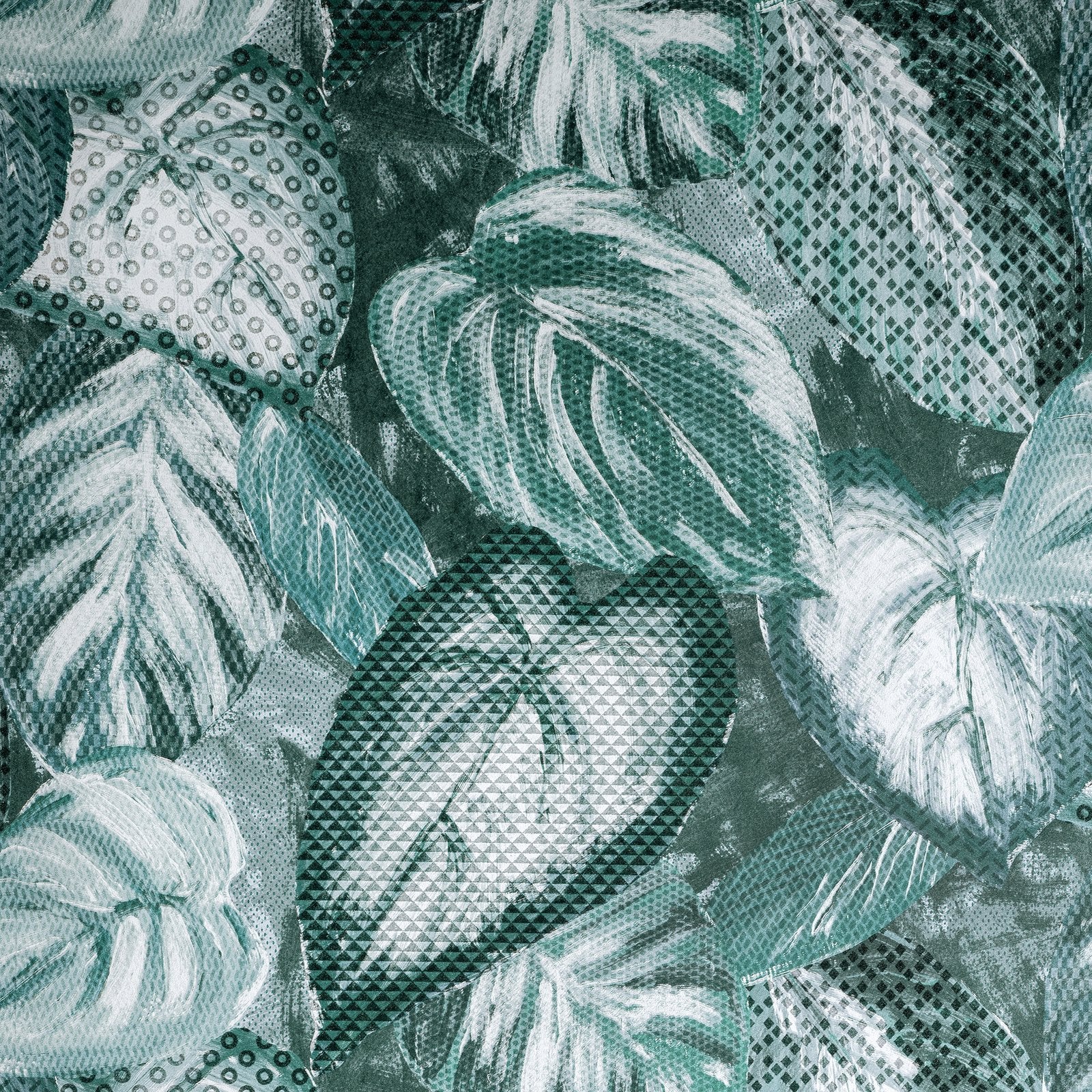 Ficus wallpaper in green color - pattern number GH81345-23 - by Galerie in the Pepper collection