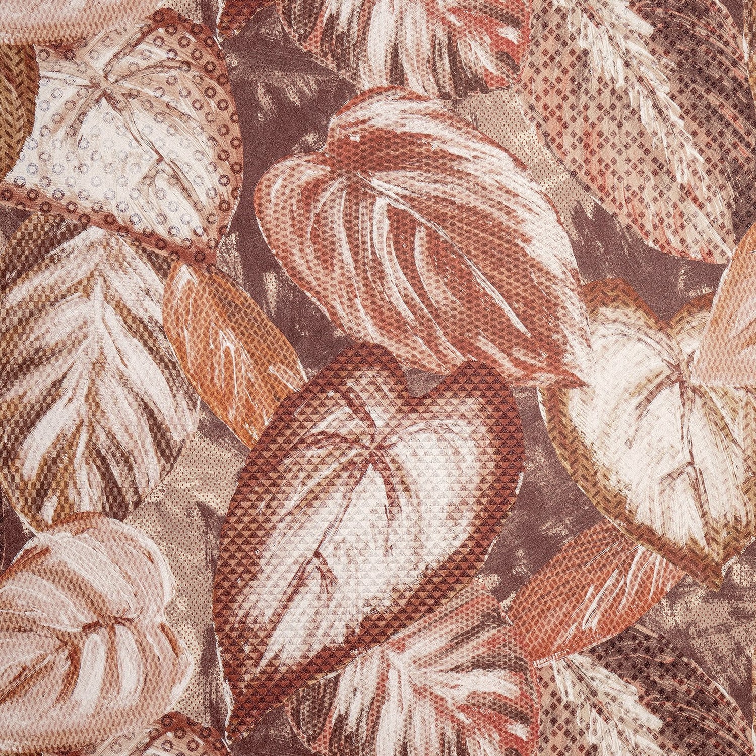 Ficus wallpaper in orange color - pattern number GH81346-23 - by Galerie in the Pepper collection