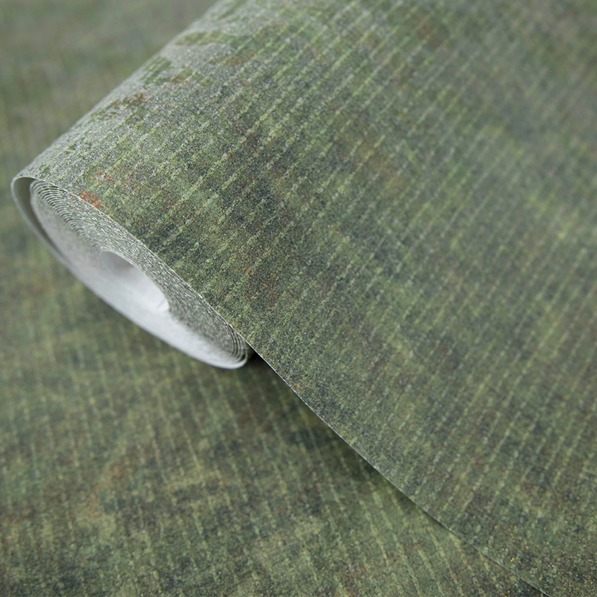 Damask Wallpaper in Green color - pattern number 81424 - by Galerie in the Cerra collection