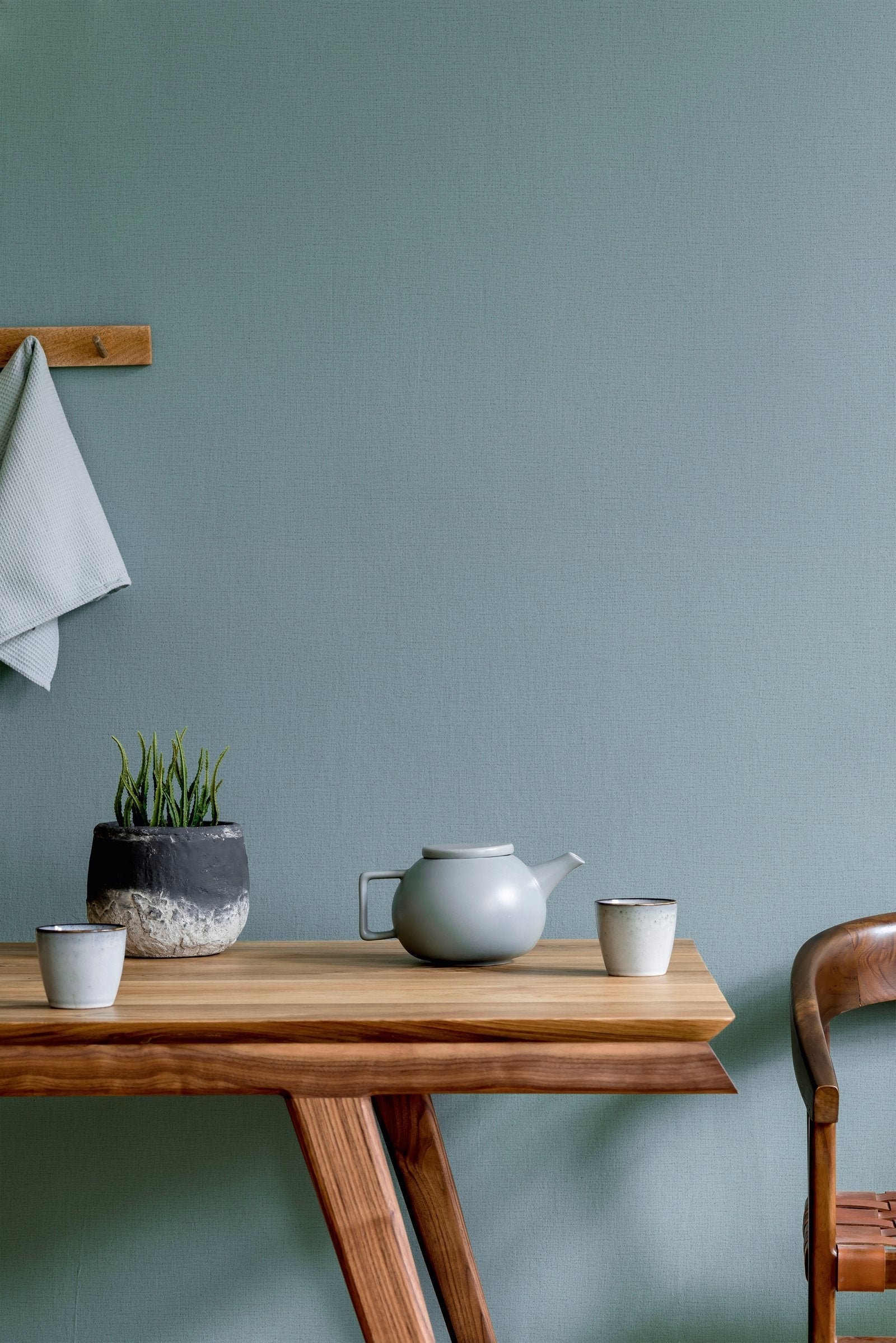 wallpaper Effect wallpaper in blue color - pattern number NT82353 - by Galerie in the The New Textures collection