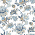 Jacobin Garden Wallpaper in Blue color - pattern number 8303 - by Galerie in the Blooming Garden collection