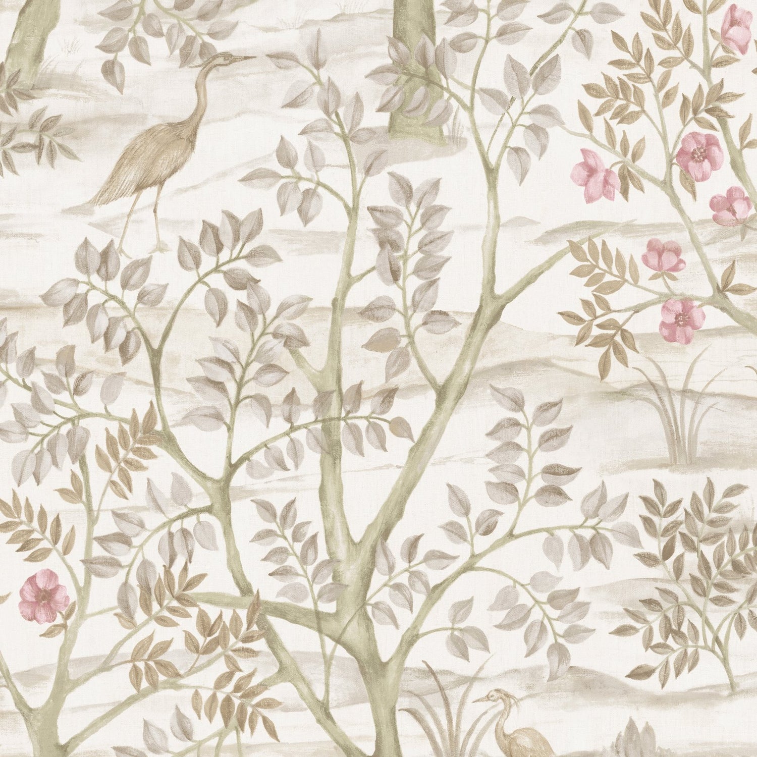 Albero Garden Wallpaper in Beige color - pattern number 8315 - by Galerie in the Blooming Garden collection