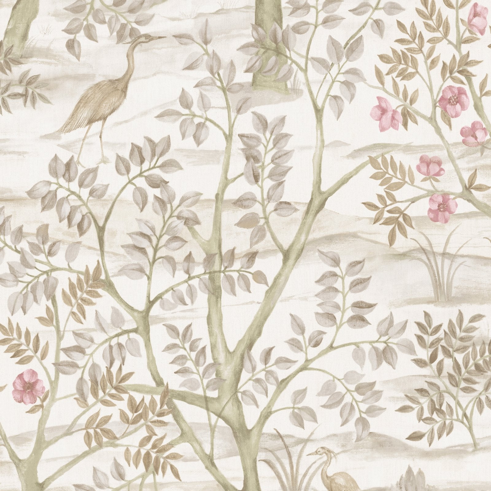 Albero Garden Wallpaper in Beige color - pattern number 8315 - by Galerie in the Blooming Garden collection