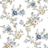 Soffio Garden Wallpaper in Blue color - pattern number 8327 - by Galerie in the Blooming Garden collection