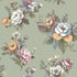 Vintage Garden Wallpaper in Green color - pattern number 8331 - by Galerie in the Blooming Garden collection
