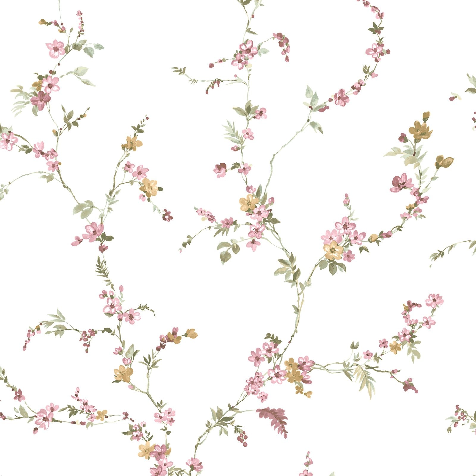 Fiorellino Edra Wallpaper in Pink color - pattern number 8335 - by Galerie in the Blooming Garden collection