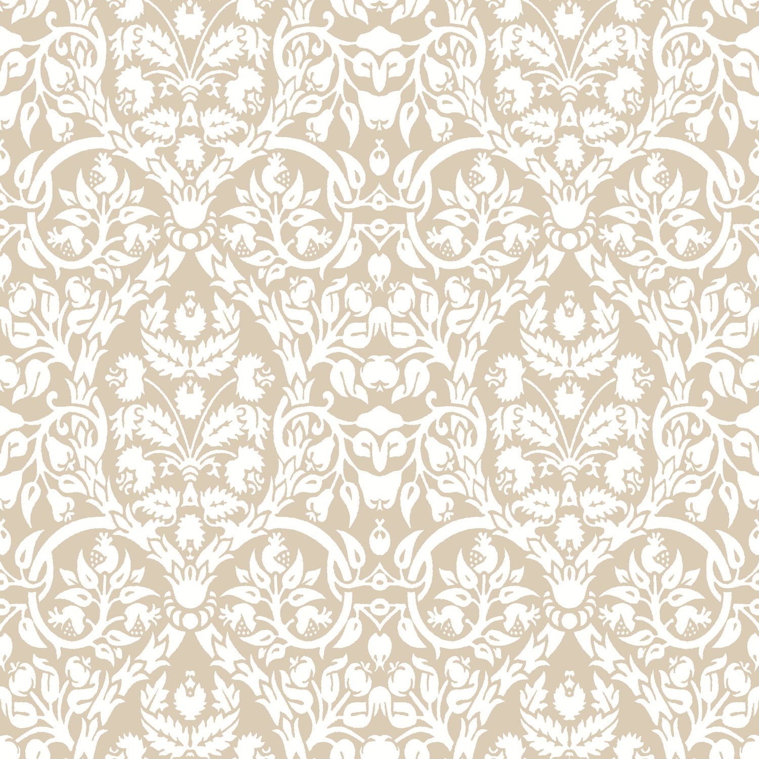 Damasco Garden Wallpaper in Beige color - pattern number 8346 - by Galerie in the Blooming Garden collection