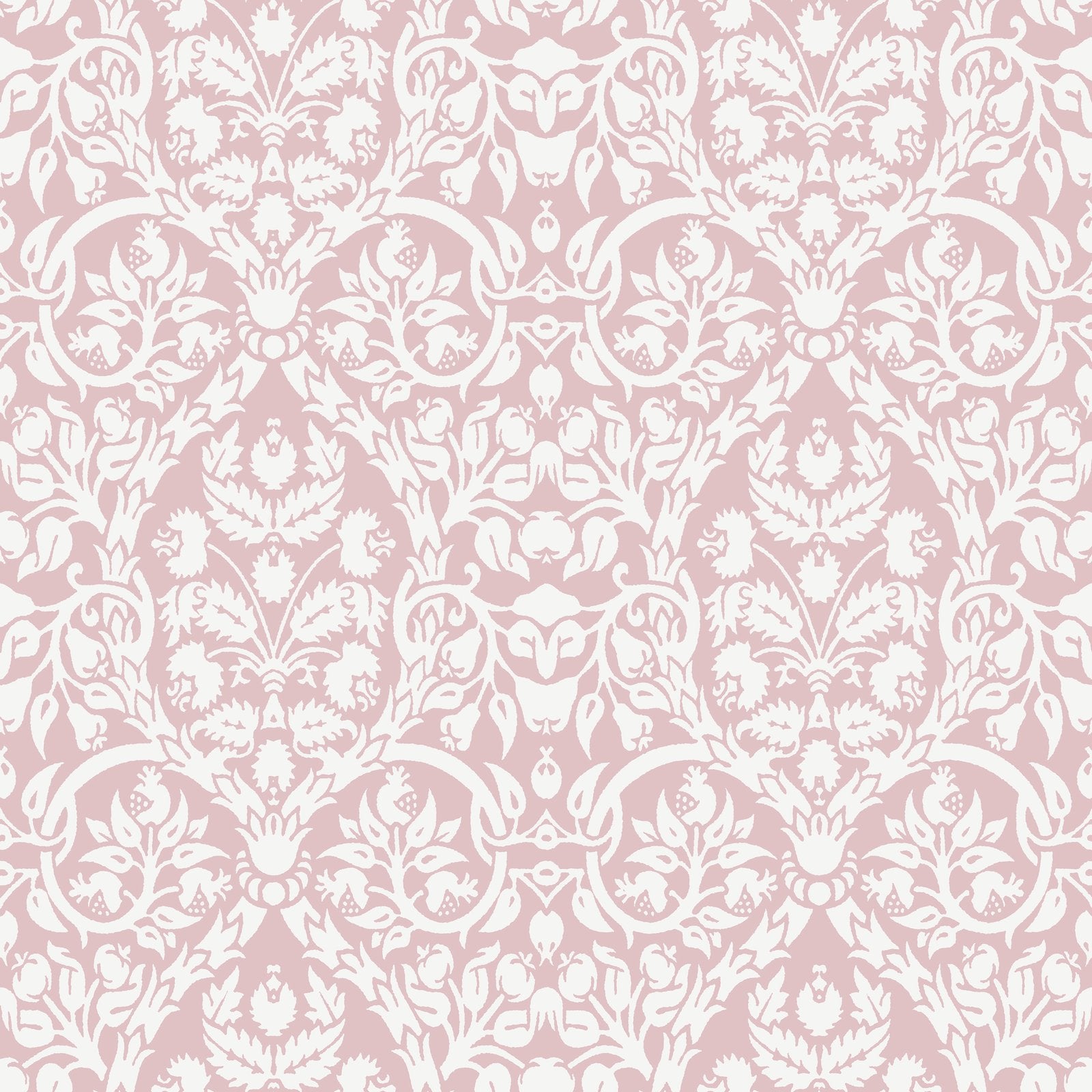 Damasco Garden Wallpaper in Pink color - pattern number 8348 - by Galerie in the Blooming Garden collection