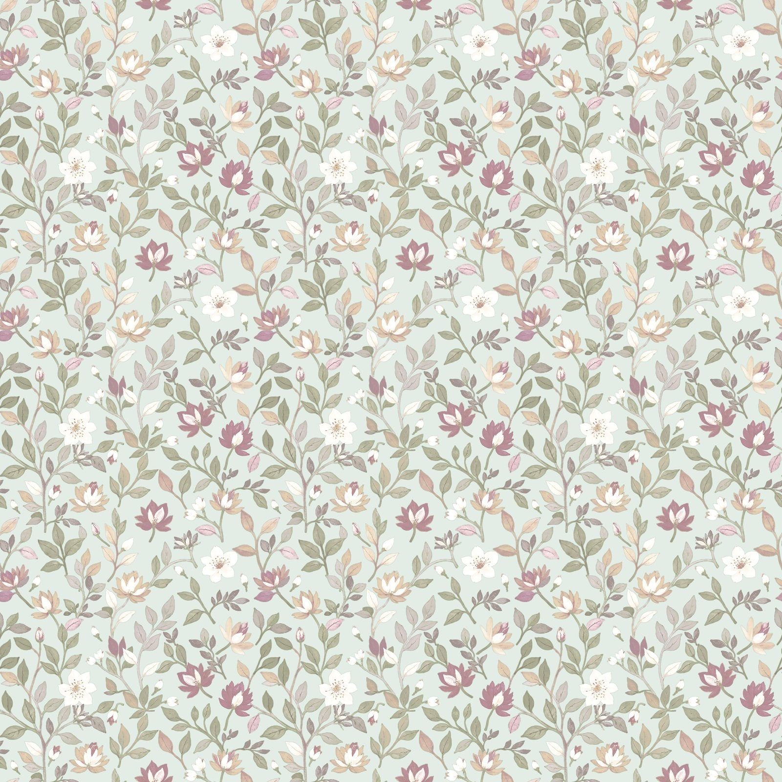 Tino Garden Wallpaper in Green color - pattern number 8352 - by Galerie in the Blooming Garden collection