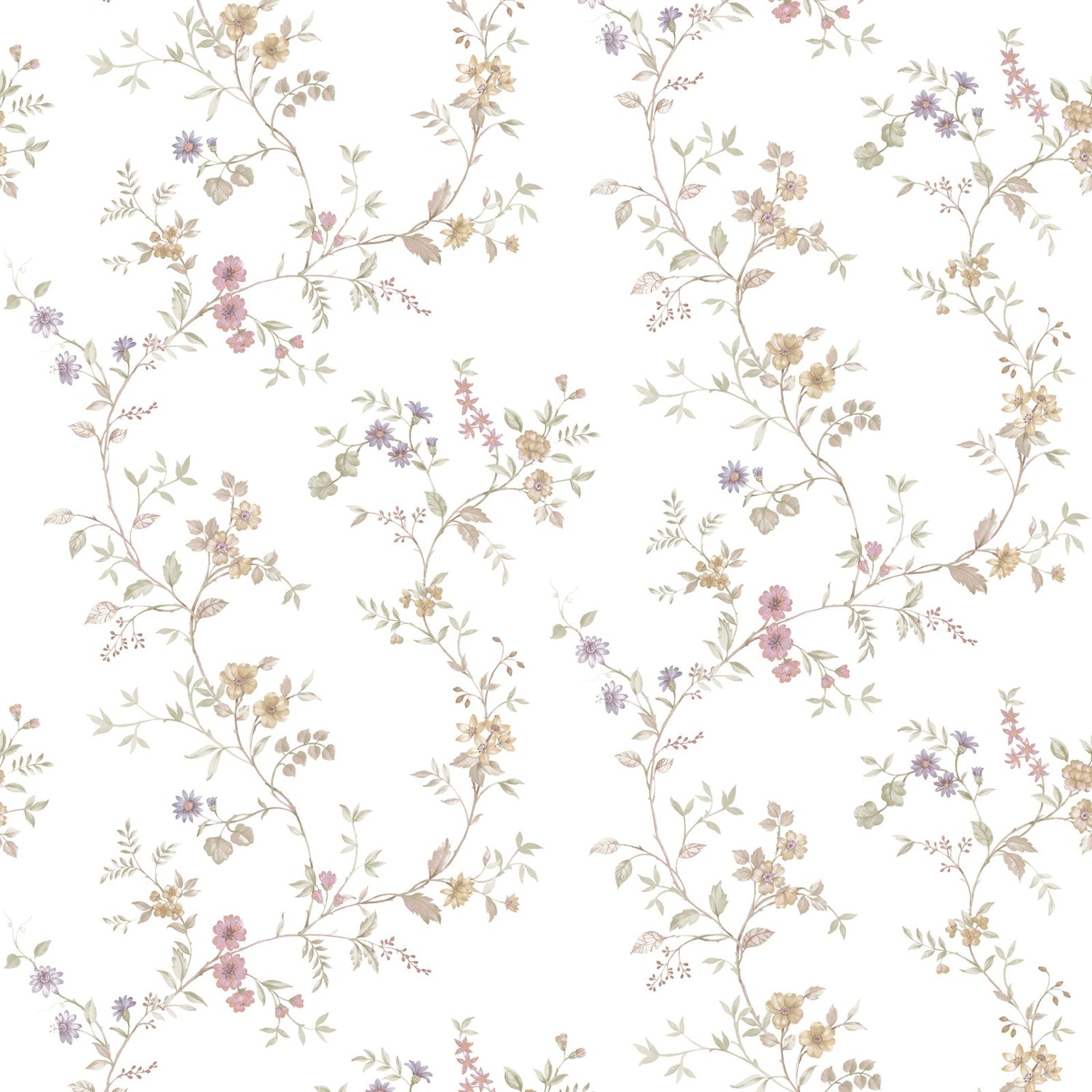 Victoria Garden Wallpaper in Beige color - pattern number 8355 - by Galerie in the Blooming Garden collection