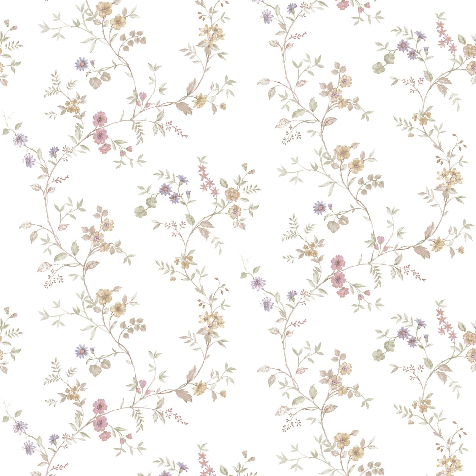 Victoria Garden Wallpaper in Beige color - pattern number 8355 - by Galerie in the Blooming Garden collection