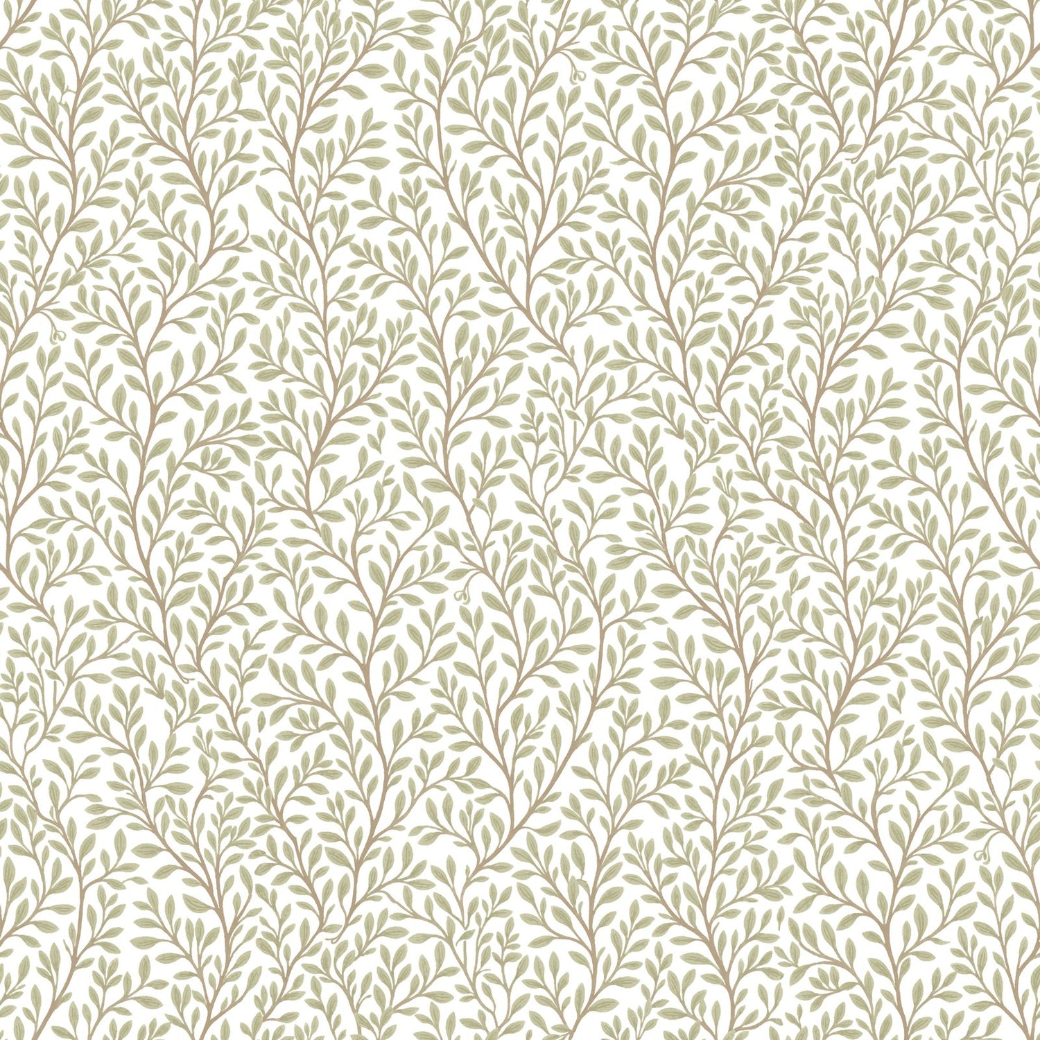 Flow Garden Wallpaper in Green color - pattern number 8365 - by Galerie in the Blooming Garden collection
