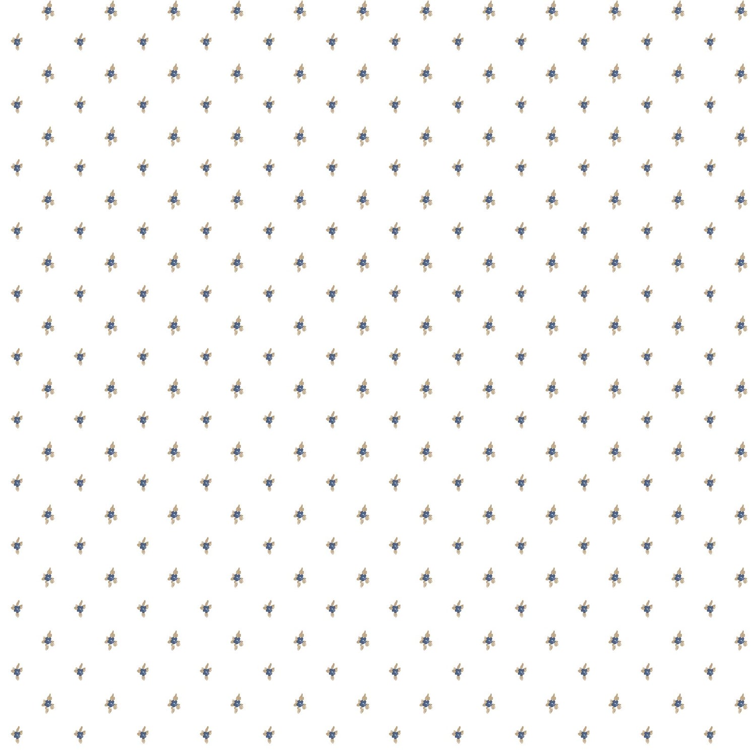 Allover Lilla Wallpaper in Blue color - pattern number 8369 - by Galerie in the Blooming Garden collection