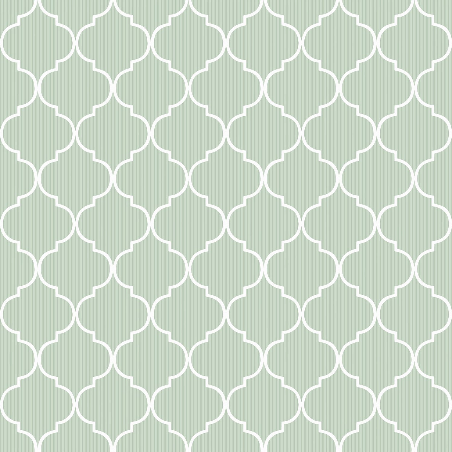 Cancello Green Wallpaper in Green color - pattern number 8378 - by Galerie in the Blooming Garden collection