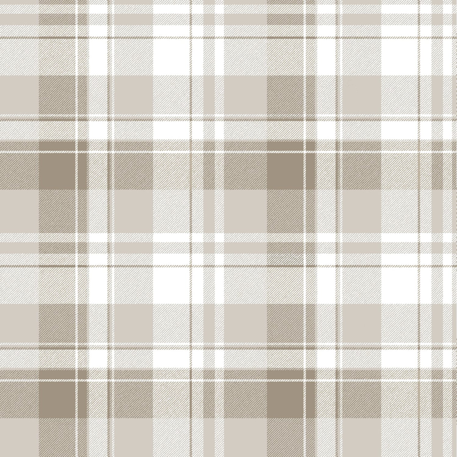 Tartan Garden Wallpaper in Beige color - pattern number 8386 - by Galerie in the Blooming Garden collection